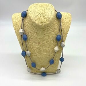 NWOT Beaded Double Strand Boutique Necklace